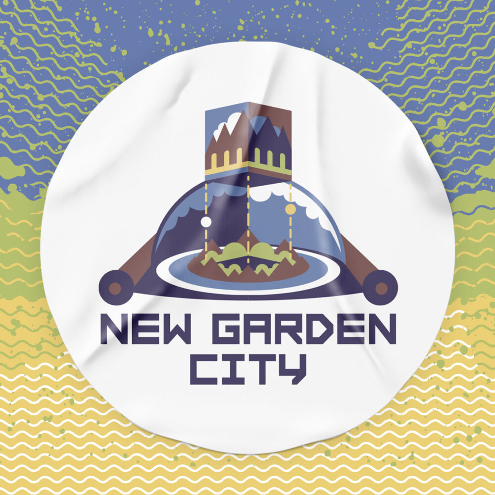 New Garden City logo on sticker
